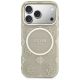 3. Guess IML Peony Dot MagSafe Case for iPhone 17 Pro - Beige