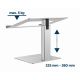 15. GEMBIRD NOTEBOOK STAND WITH HEIGHT ADJUSTMENT 15.6, SILVER