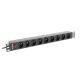 9. Lanberg PDU-09E-0300-BK RACK Power Strip (7 x UTE; 16 A (3680 W); 3m; black)