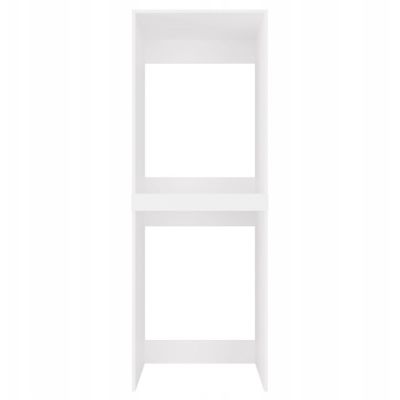 4. POLA TWIN WASHING MACHINE AND DRYER CABINET, WHITE