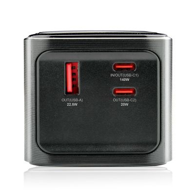 6. EVERACTIVE POWER BANK 27,000 mAh, 1x USB, 2x USB-C, 162.5 W, QC4+, BUILT-IN FLASHLIGHT, LCD DISPLAY, BLACK EB-27Q