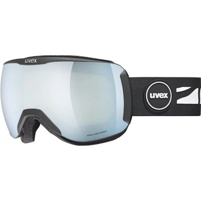 Uvex Downhill 2100 CV winter sports goggles, black, unisex, white spherical lens