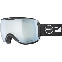 Uvex Downhill 2100 CV winter sports goggles, black, unisex, white spherical lens