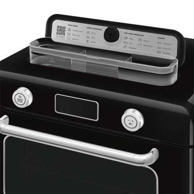 13. Smeg COF01BLEU Small Black Steam Oven Buttons, Rotary