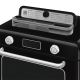 13. Smeg COF01BLEU Small Black Steam Oven Buttons, Rotary
