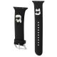 3. Karl Lagerfeld 3D Rubber Karl&Choupette Heads strap for Apple Watch 38/40/41mm - black
