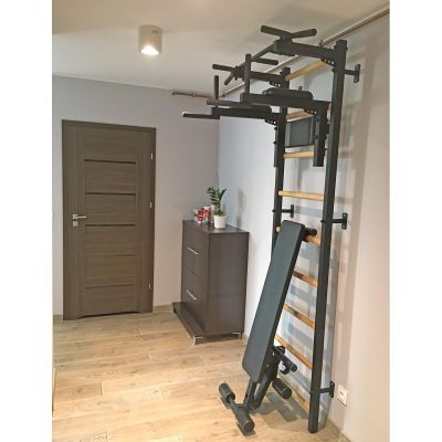 83. GYMNASTIC LADDER WITH A HAND BAR AND A BENCH KIT 723B