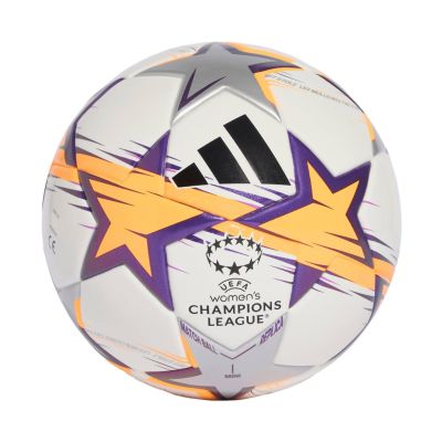 adidas UCL Womens Mini 26/27 League Stage Football White/Orange/Purple KE5143