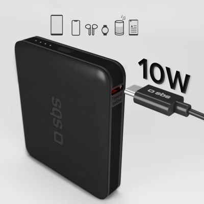5. Powerbank SBS NanoTube 5000 mAh High-Density - black