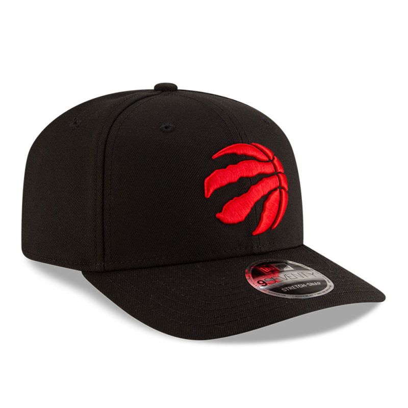 3. New Era 9SEVENTY Toronto Raptors NBA Team Black Stretch Snapback Cap - 60755439