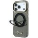 3. Guess IML Ring Stand 360 Script Metal Logo MagSafe Case for iPhone 17 Pro / 18 Pro - Black