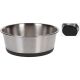 5. DOG AND CAT BOWL STAINLESS STEEL 17X6.5CM RUBBER BASE DOGS COLLECTION