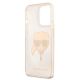 7. Karl Lagerfeld Glitter Karl's Head Case for iPhone 13 Pro / iPhone 13 - Gold