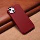 17. iCarer Case Leather case cover made of natural leather for iPhone 14 Plus red (compatible with MagSafe)