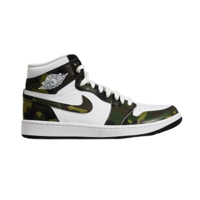 Air Jordan 1 High Golf Camo Men's Sneakers - DQ0660-300