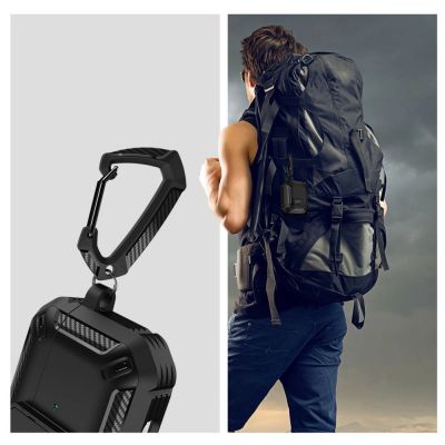 5. Tech-Protect Carbonox Case for AirPods 4 - Black