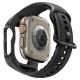2. Spigen Liquid Air Pro Case Strap + 9H Tempered Glass for Apple Watch Ultra 49mm - Black