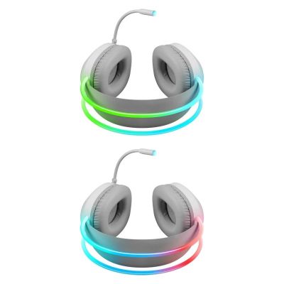 7. Defender Eclipse RGB Headphones with Microphone White 62440