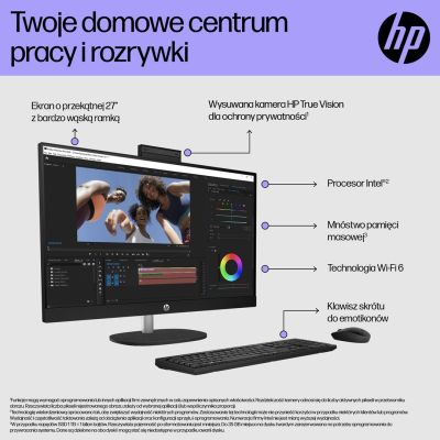 5. HP AiO 27-cr0224nw i5-1335U 27.0"FHD IPS 300nits AG 16GB DDR4 3200 SSD512 Iris Xe Graphics LAN Cam1080p+IR NoOS Shell White Shell White 2Y