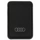 Audi Synthetic Leather magnetic wallet compatible with MagSafe - black