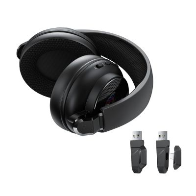5. Acefast H15 Wireless Bluetooth / 2.4 GHz / AUX Gaming Headphones with Microphone and RGB Backlight - Black