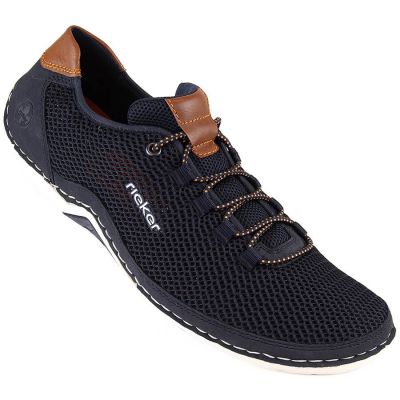25. Comfortable Rieker M RKR666 navy blue shoes