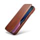 9. iCarer CE Oil Wax Premium Leather Folio Case iPhone 14 Plus magnetic flip case MagSafe brown (AKI14220707-BN)