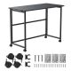 Maclean folding desk/table, black, mobile, 100x50cm, max. 50kg MC-1250 B