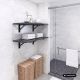 6. MACLEAN FOLDING WALL SHELF BRACKET MACLEAN FOLDING WALL SHELF BRACKET, MIN 350MM, MAX 700MM, MAX 50KG, 2 PIECES, M