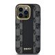 3. DKNY Leather Checkered Mono Pattern MagSafe Case for iPhone 13 Pro / 13 - Black