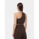 3. Women's asymmetrical one-shoulder crop top 4F