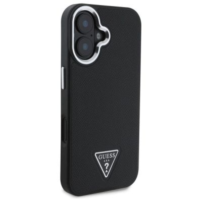 4. Guess Grained Triangle MagSafe case for iPhone 16 - black