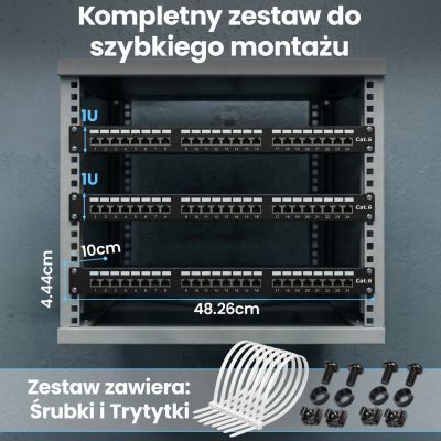 20. Patch panel Extralink EX.9830 (1U; cat. 5e; 24xRJ-45)