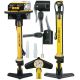 37. DUNLOP WORKSHOP BICYCLE PUMP 230PSI (16BAR) WITH MANOMETER YELLOW