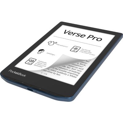 11. PocketBook Verse Pro 634 6" 16GB Wi-Fi Azure Blue Ebook Reader