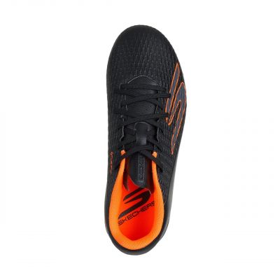 3. Skechers SKX_2 Kids' Soccer Shoes Black and Orange 252160L