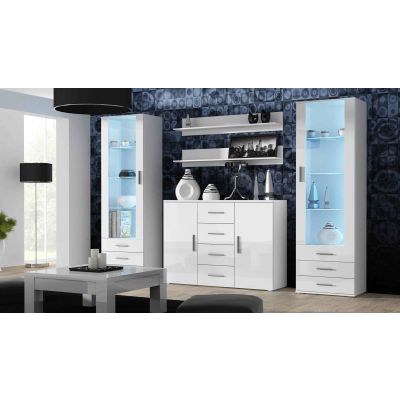 11. Shelf 125cm (2 pcs) SOHO white matt