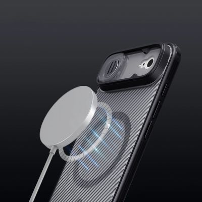 14. Nillkin CamShield Pro MagSafe Compatible Case for iPhone 17 Air - Transparent Black