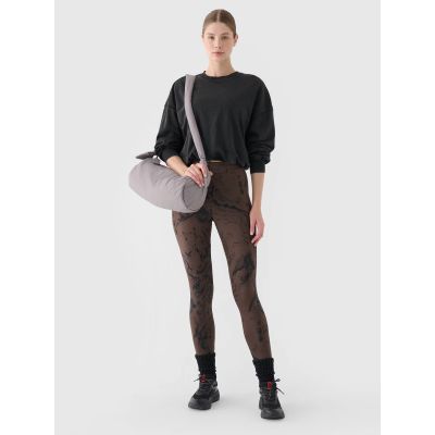 5. Women's high-waisted leggings 4F 4FWAW24TTIGF193-90A