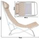 5. FOLDABLE BEACH CHAIR WITH HEADREST, ORANGE