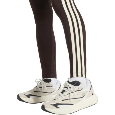 5. Women's adidas Essentials 3-Stripes Leggings Brown KS6286
