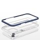 5. Clear 3in1 case for iPhone 13 mini gel cover with frame blue