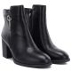 4. Black Heeled Women’s Ankle Boots M.Daszyński SA250-4