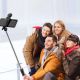 11. Selfie stick WR1YXS telescopic tripod 0.71m with round lamp - black