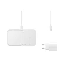 Samsung Wireless Charger Duo (with Travel Adapter), White