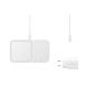 Samsung Wireless Charger Duo (with Travel Adapter), White
