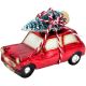 3. MOULDED GLASS CHRISTMAS BAUBLE CAR SASKA GIFT & DECOR