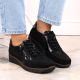 5. Filippo W PAW467 black leather wedge shoes