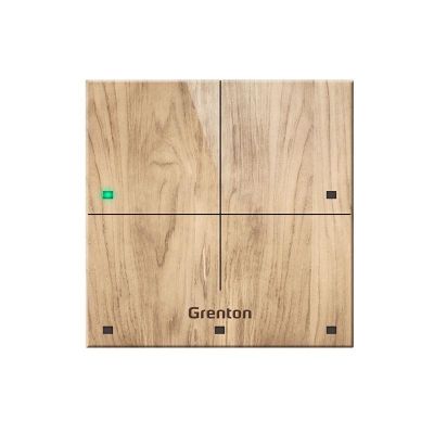 GrentonTouch panel/ 4 touch fields/ TF-Bus/ light wooden front