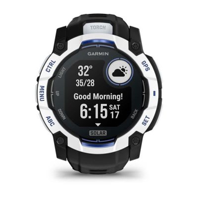 14. Garmin Instinct 3 Solar 010-02935-03 Smartwatch 50mm Black and White